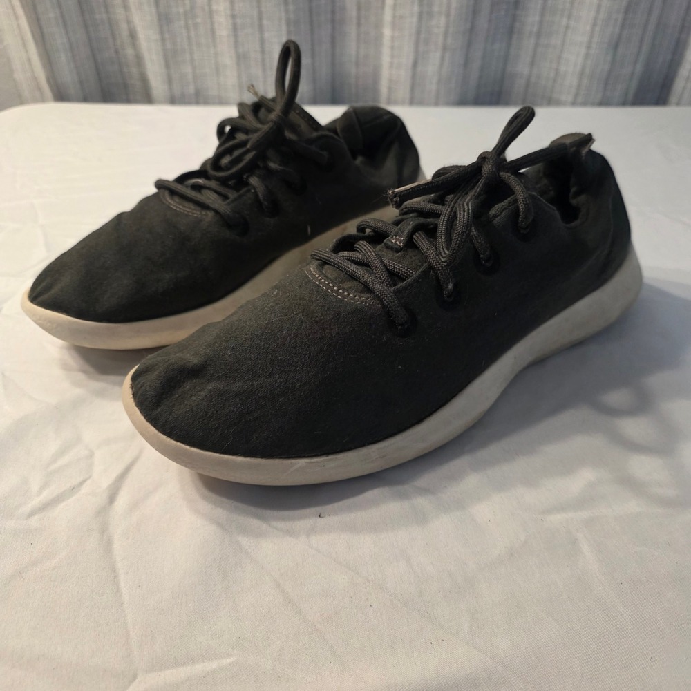 Allbirds Wool Runners Sneakers Walking Mens 10 Black Merino WoolComfort Shoes